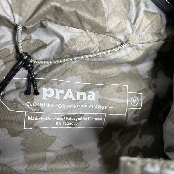 PRANA Puffer Vest Women Medium Green Wildflower NEW Hellebore Down Filled Zip-Up - Picture 15 of 16